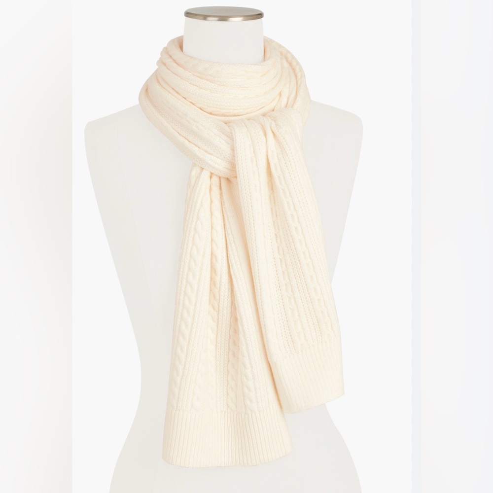 Talbots Cable Knit Scarf NWT